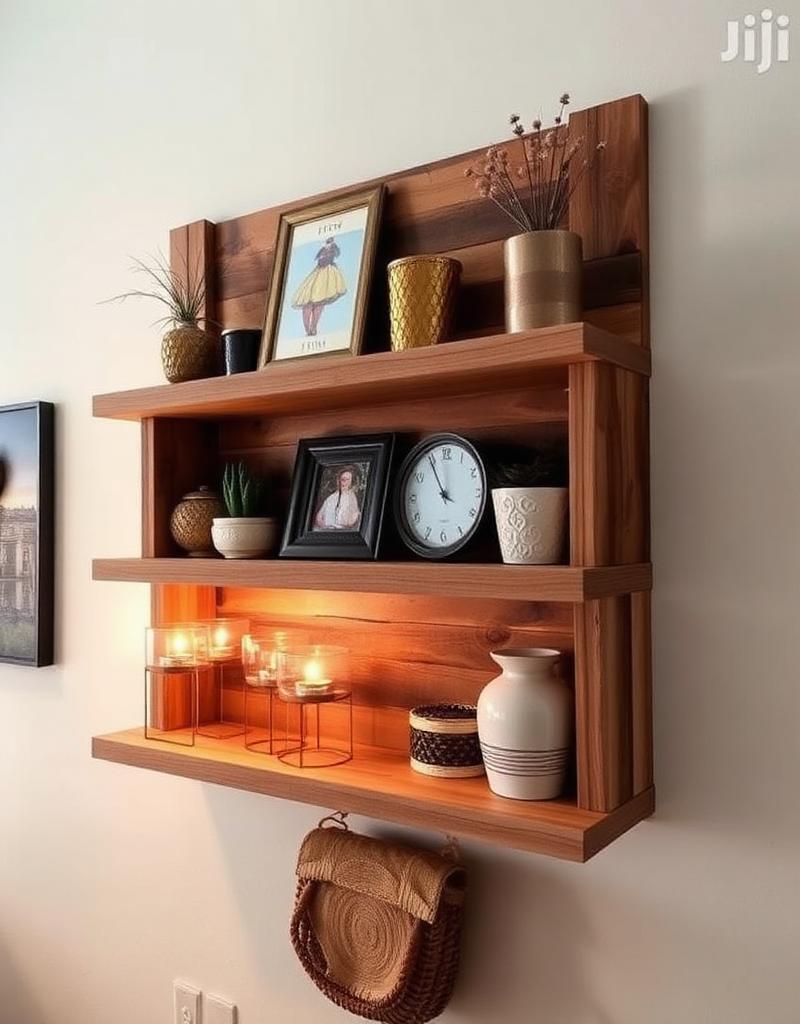 Decorative wall shelf