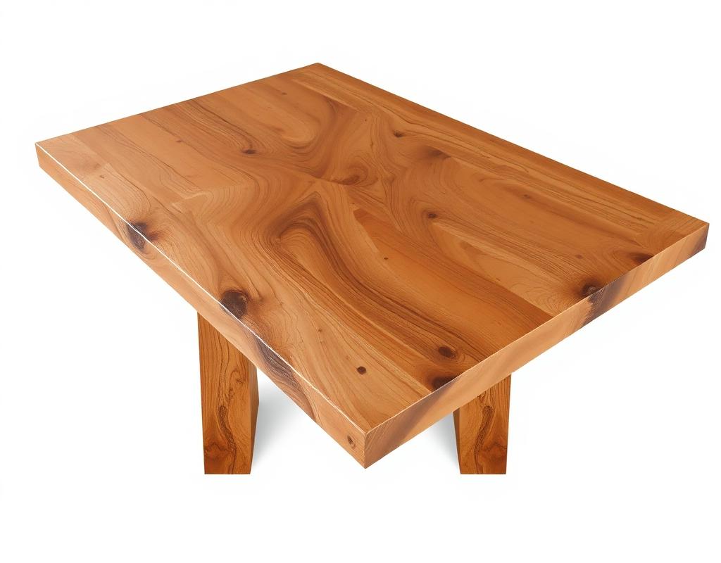 Solid wood dining table